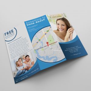 Front of Brochure for Dental Solutions in Mobile, Alabama